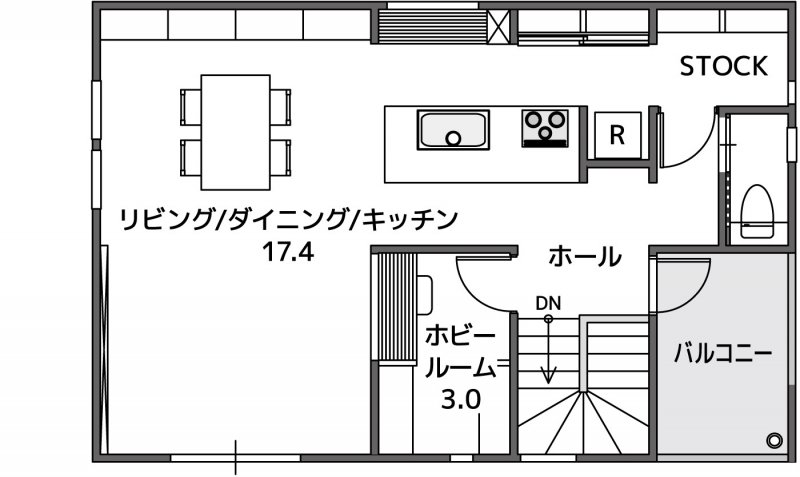 コレクションも、趣味も、使い勝手も。 家族の「やりたい」が詰まった家の2F間取り図