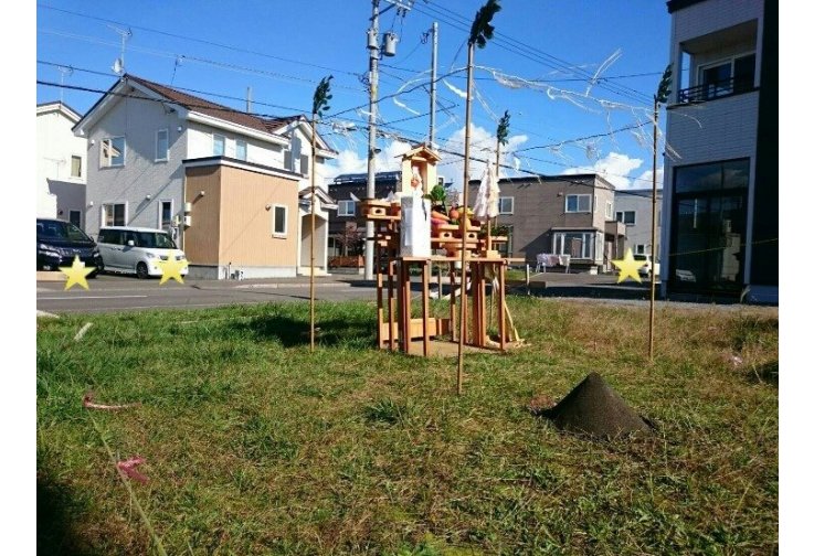 アメカジ　土地の神様へ（＾人＾）