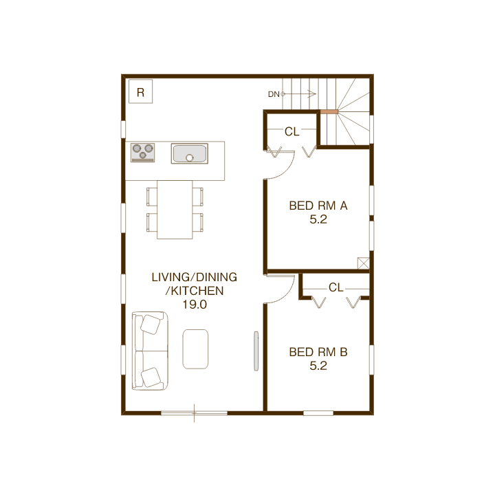 の間取り図 2F