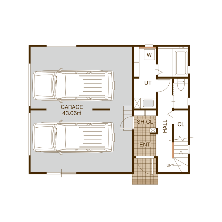 の間取り図 1F