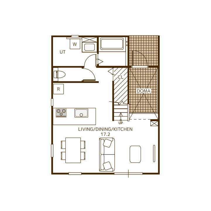 の間取り図 1F