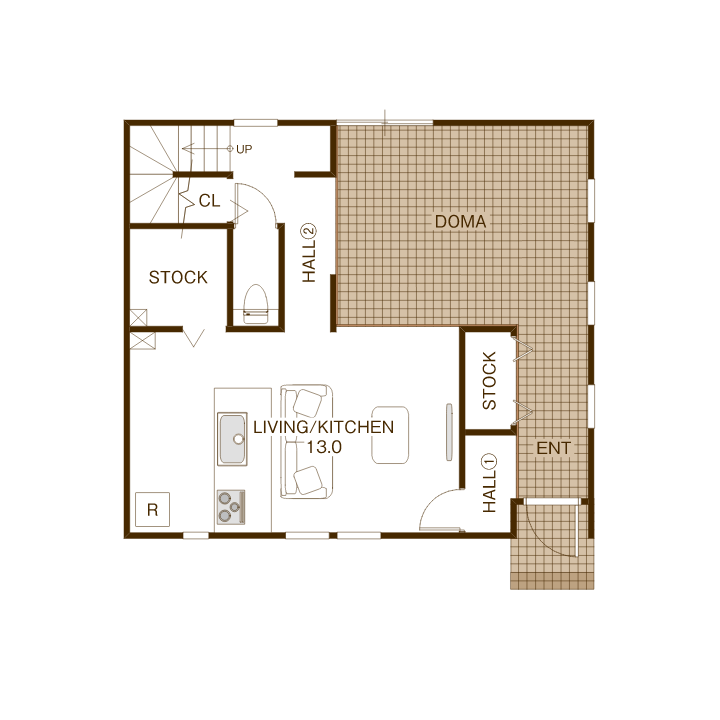の間取り図 1F